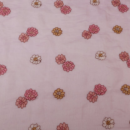 Chanderi Embroidery Fabric