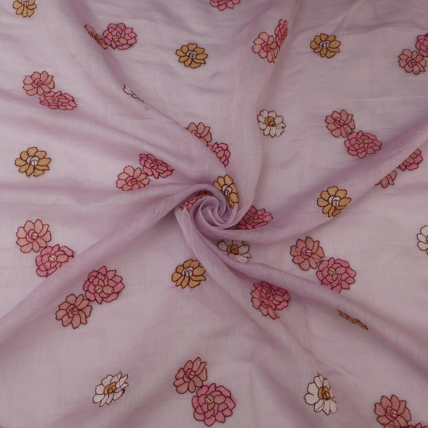 Chanderi Embroidery Fabric