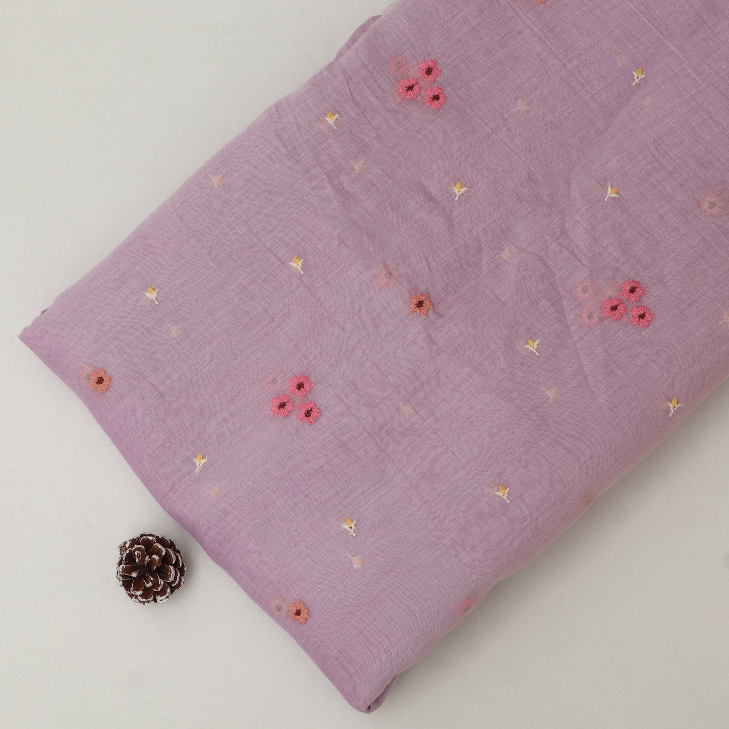 Chanderi Embroidery Fabric