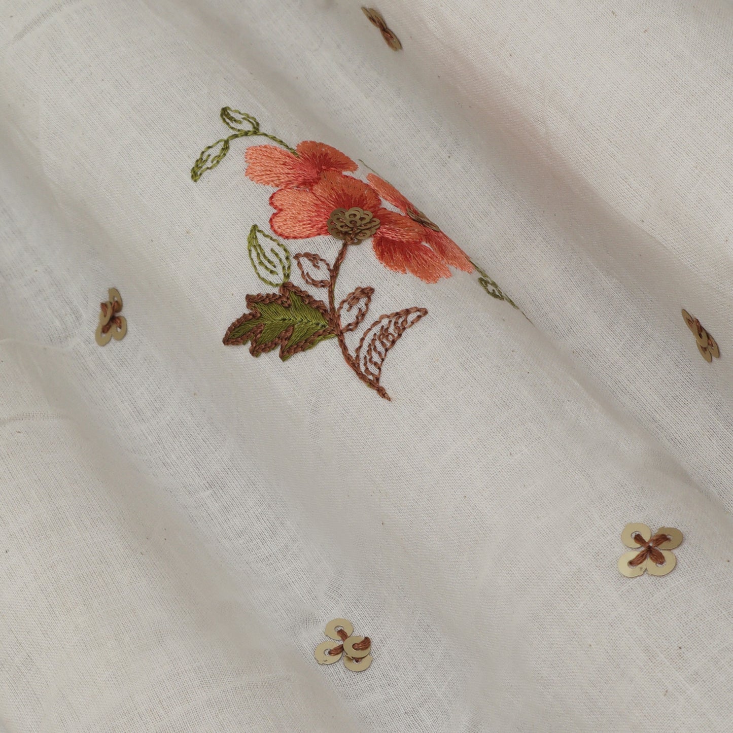 Colored Cotton Embroidery Fabric