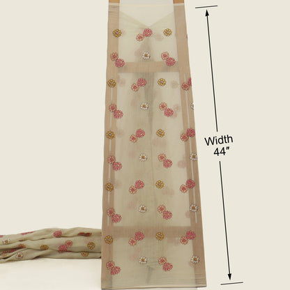 Chanderi Embroidery Fabric