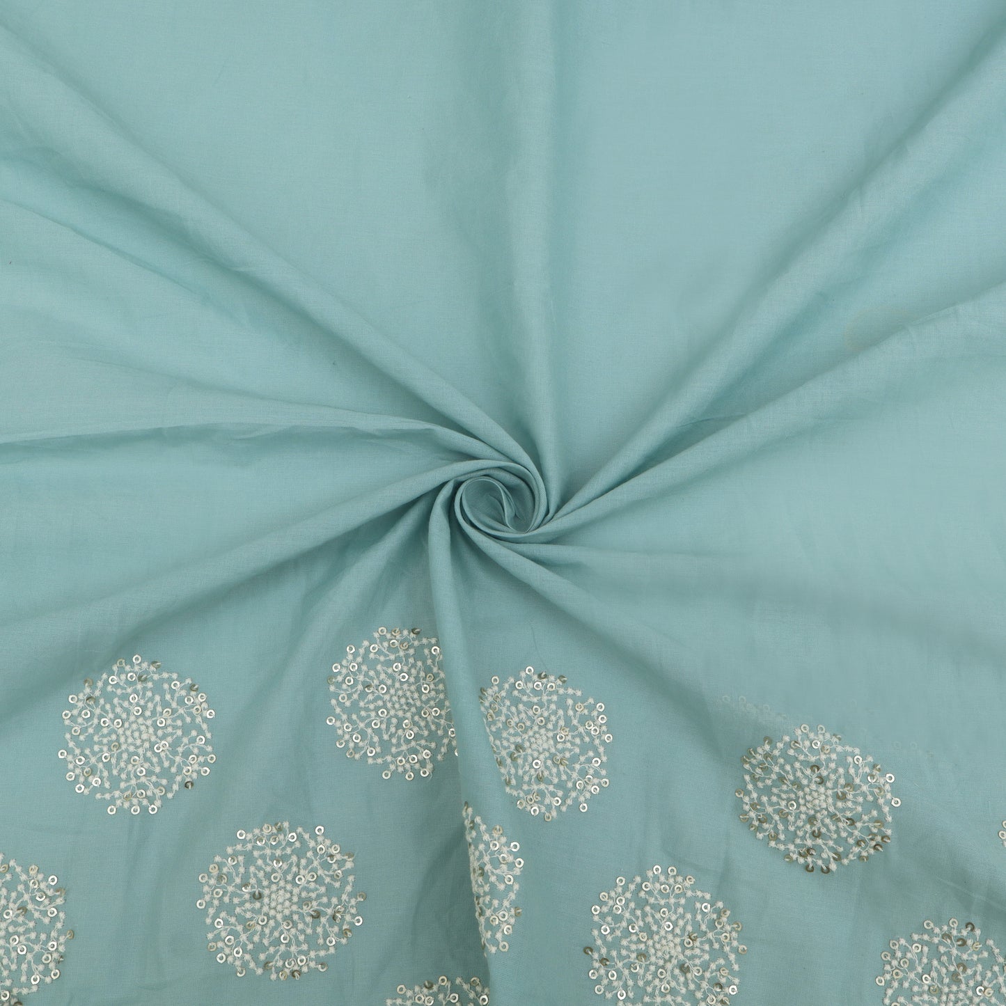 Cotton Border Embroidery Fabric