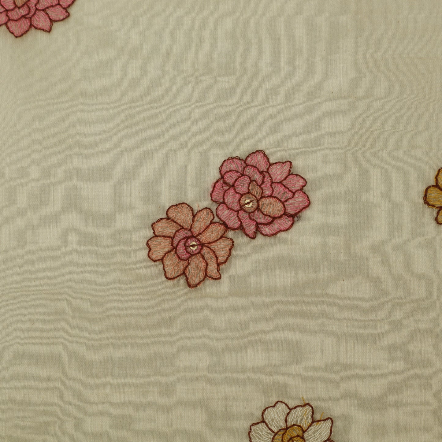 Chanderi Embroidery Fabric