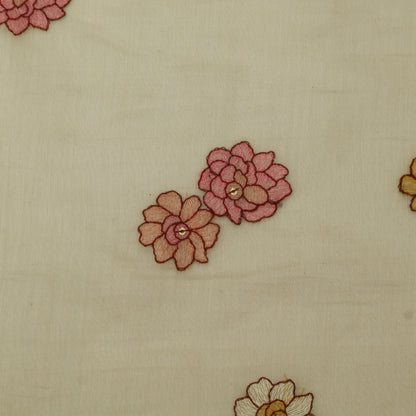 Chanderi Embroidery Fabric