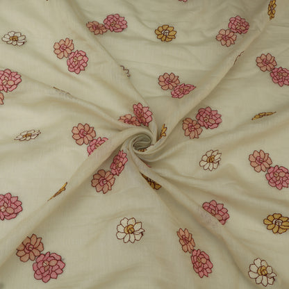 Chanderi Embroidery Fabric
