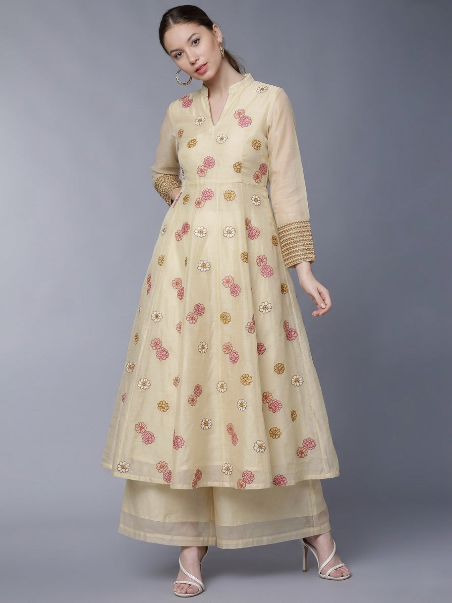 Chanderi Embroidery Fabric