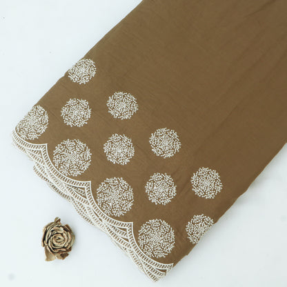 Cotton Border Embroidery Fabric