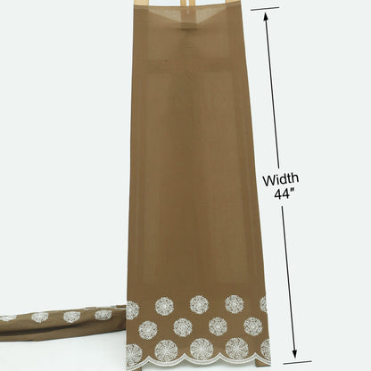 Cotton Border Embroidery Fabric