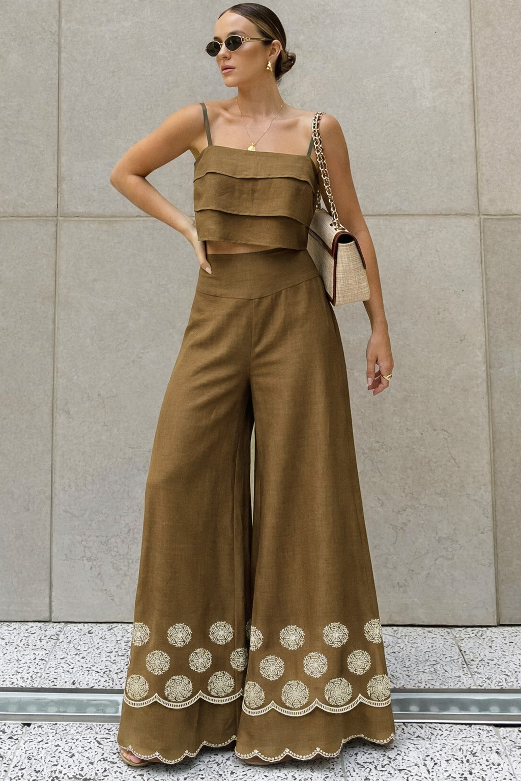 Cotton Border Embroidery Fabric