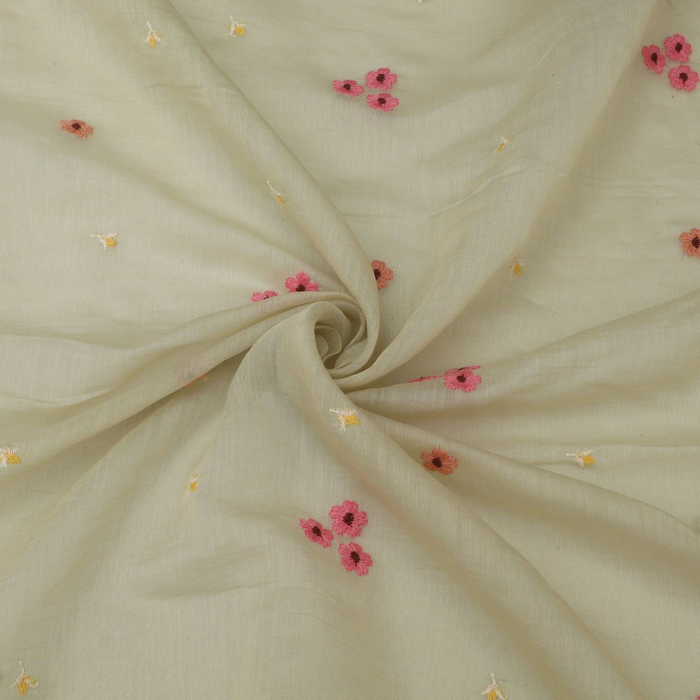 Chanderi Embroidery Fabric