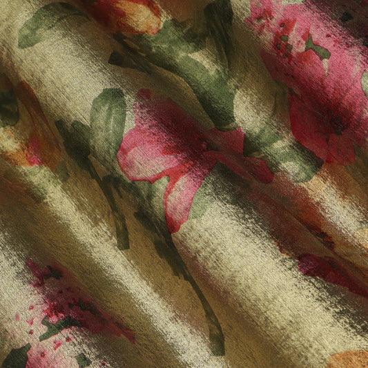 Multicolor Sandwash Print Fabric