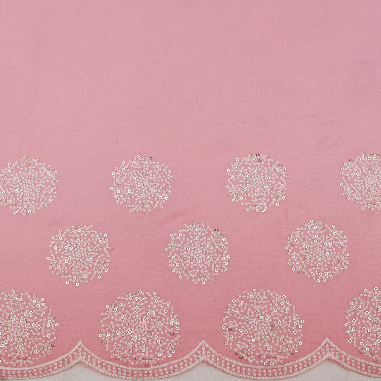 Cotton Border Embroidery Fabric