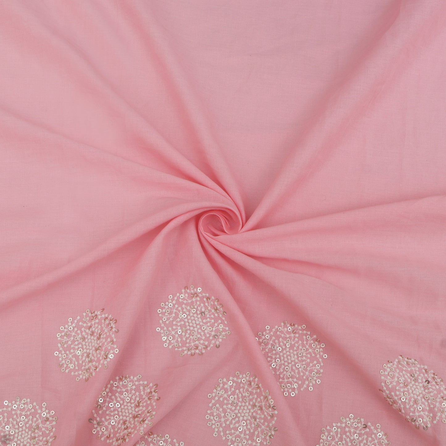 Cotton Border Embroidery Fabric