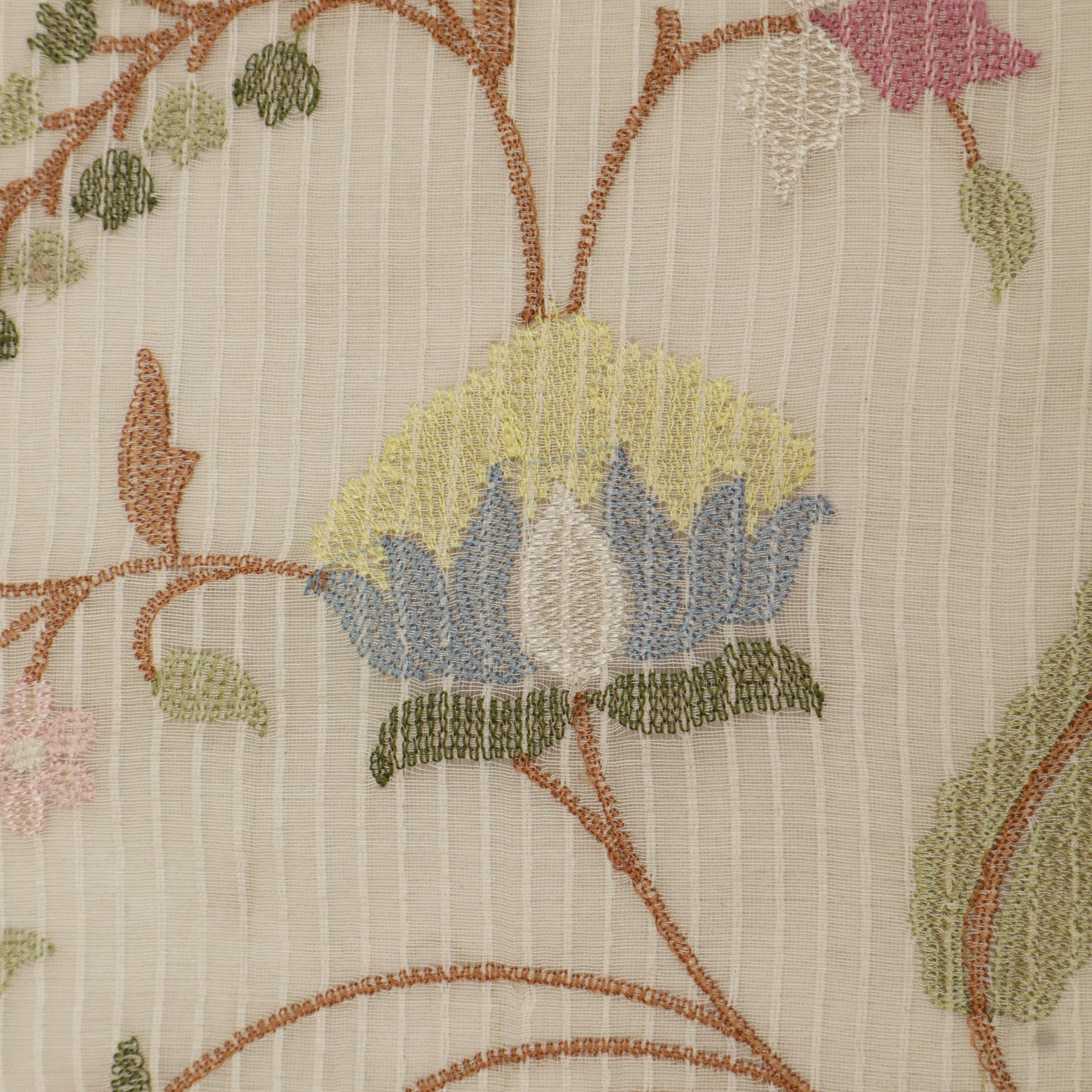 Mul Chanderi Embroidery Fabric