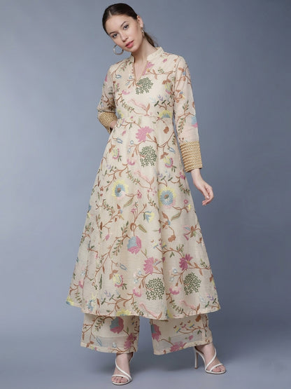 Mul Chanderi Embroidery Fabric
