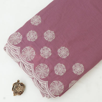 Cotton Border Embroidery Fabric