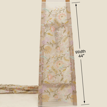 Mul Chanderi Embroidery Fabric