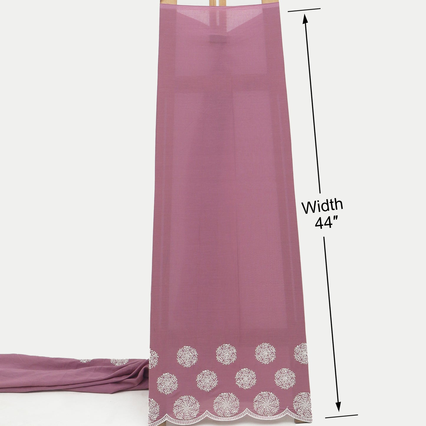 Cotton Border Embroidery Fabric