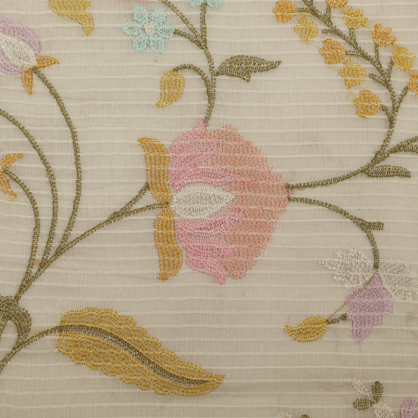 Mul Chanderi Embroidery Fabric