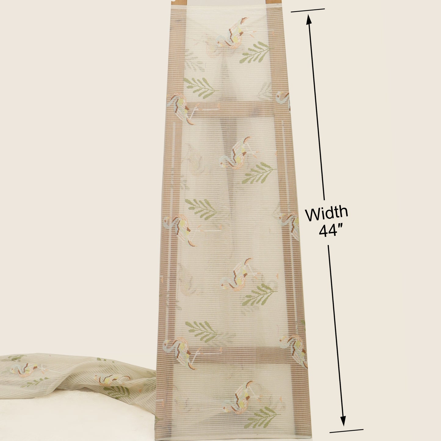 Mul Chanderi Embroidery Fabric