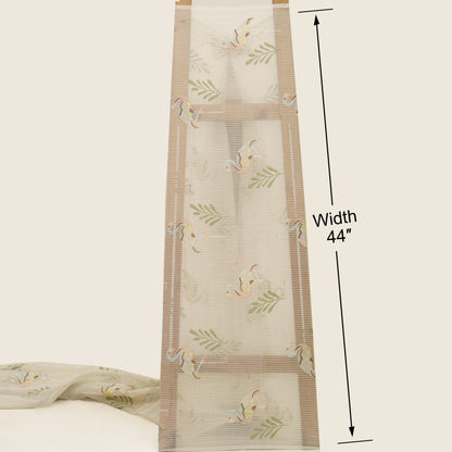 Mul Chanderi Embroidery Fabric