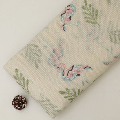 Mul Chanderi Embroidery Fabric