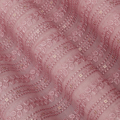 Chinia Silk Embroidery Fabric