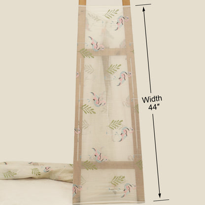 Mul Chanderi Embroidery Fabric