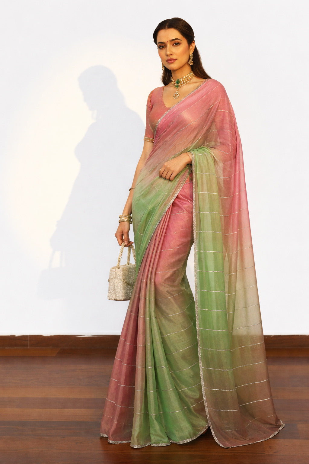 Chanderi Embroidery Fabric