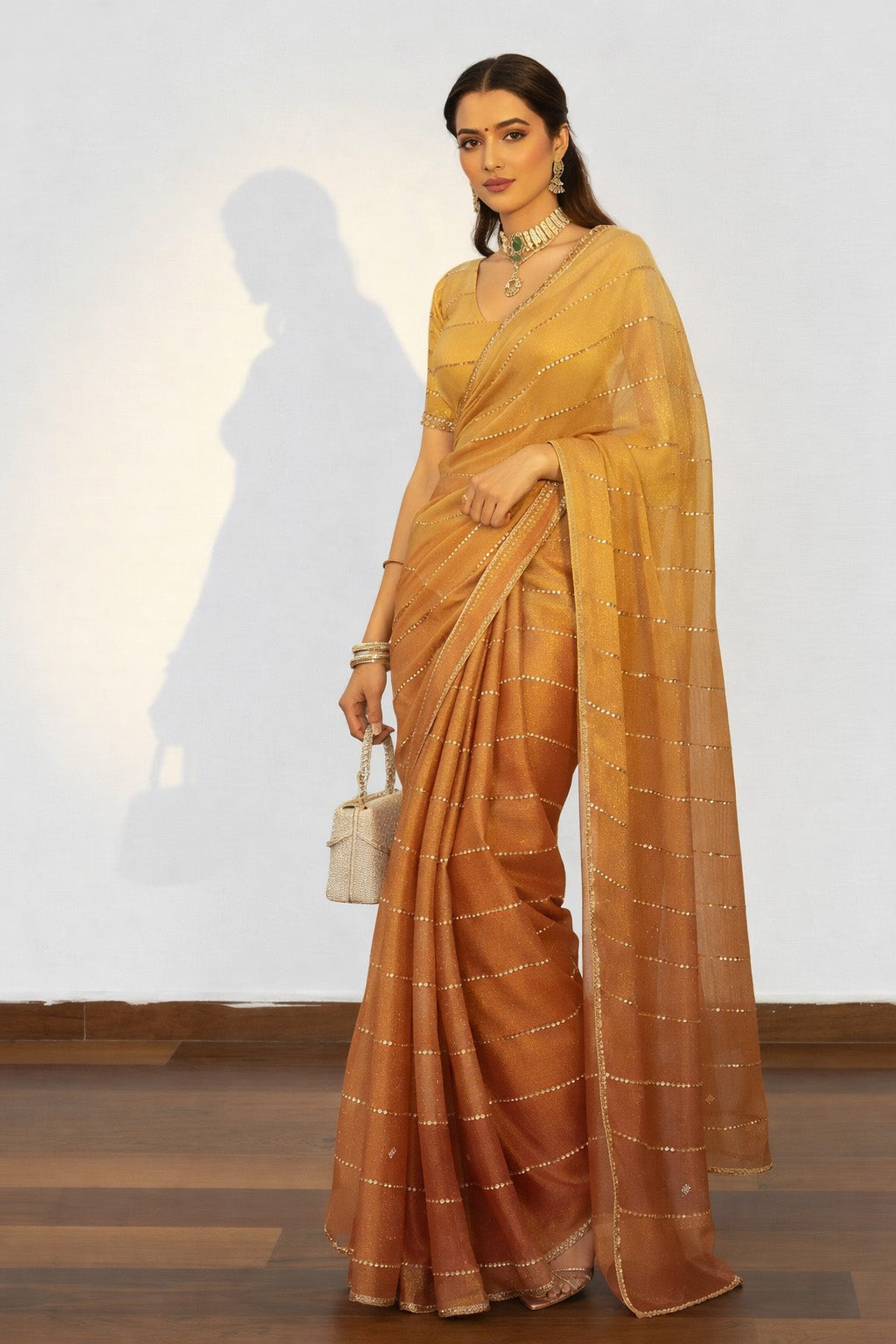 Chanderi Embroidery Fabric