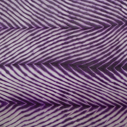 Close-up of purple and white striped fabric pattern