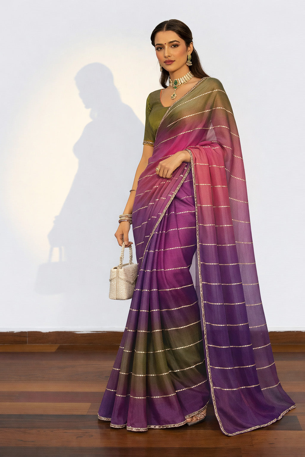 Chanderi Embroidery Fabric