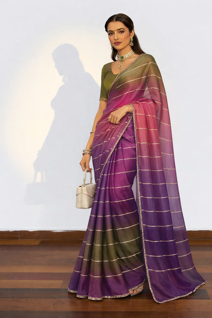 Chanderi Embroidery Fabric