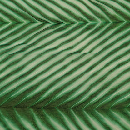 Close-up of green textured surface with wavy pattern