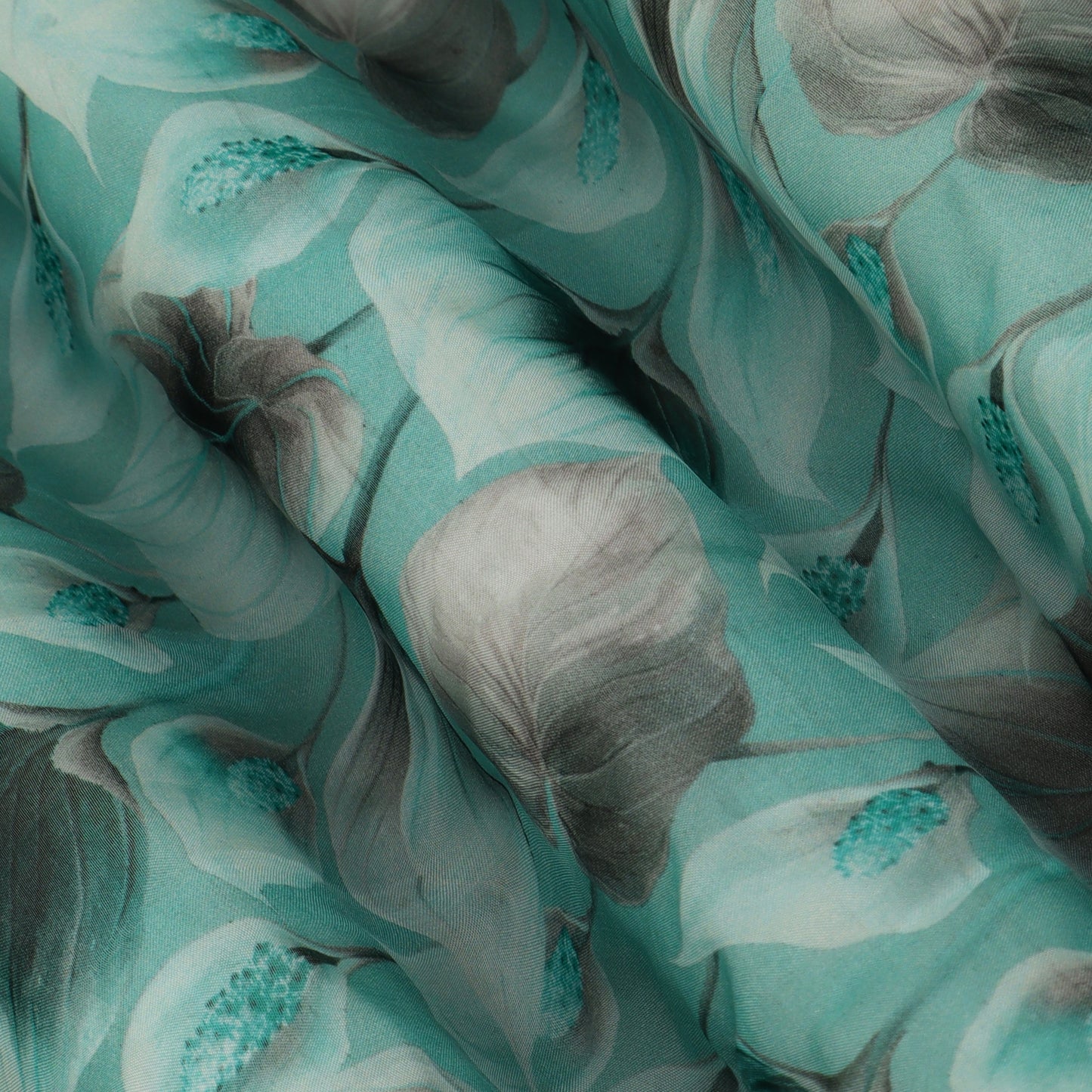 Multicolor Organza Print Fabric