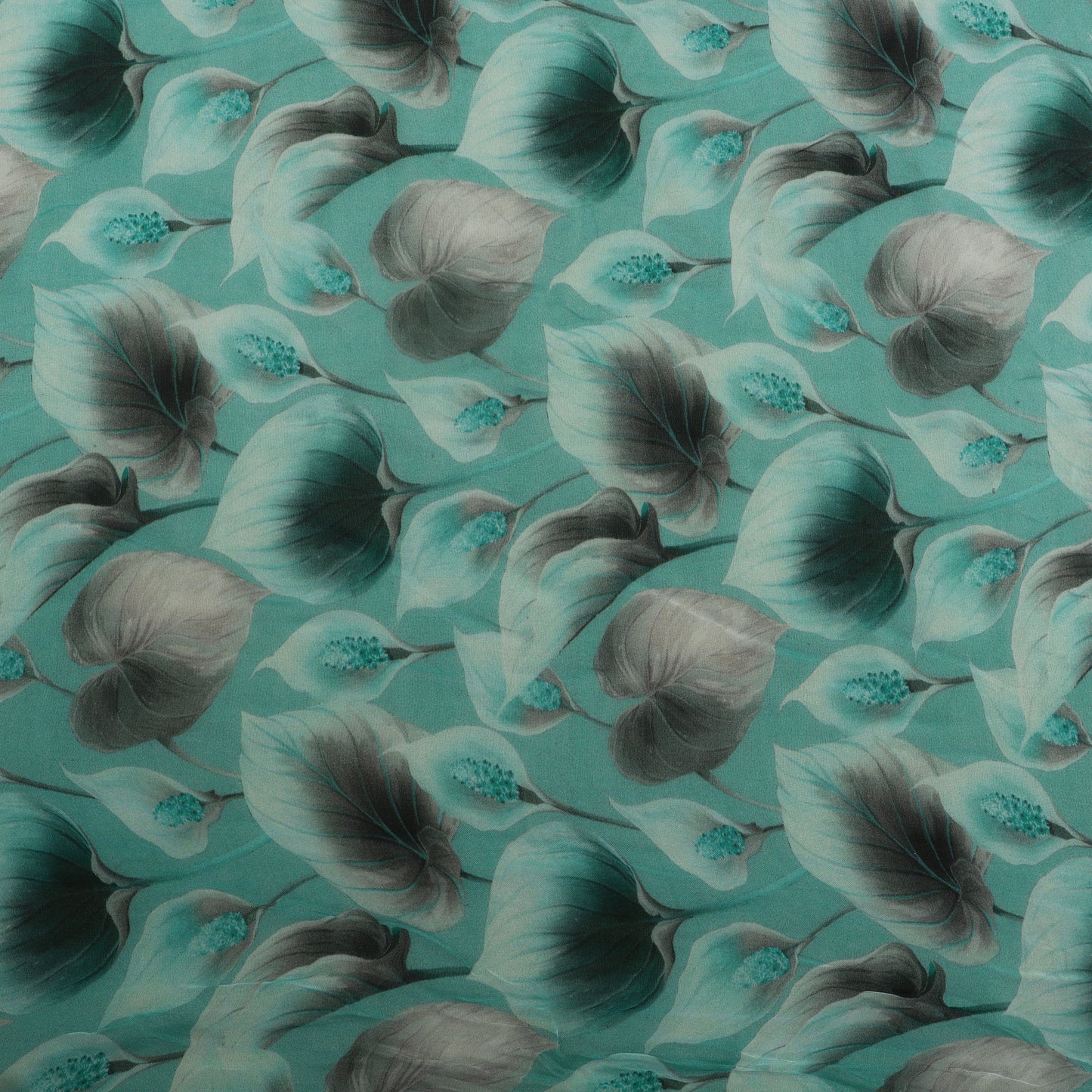 Multicolor Organza Print Fabric