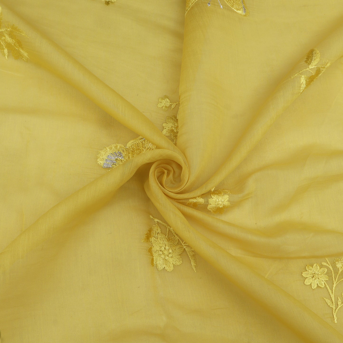 Chanderi Embroidery Fabric