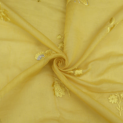 Chanderi Embroidery Fabric