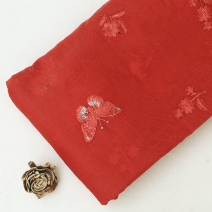 Chanderi Embroidery Fabric