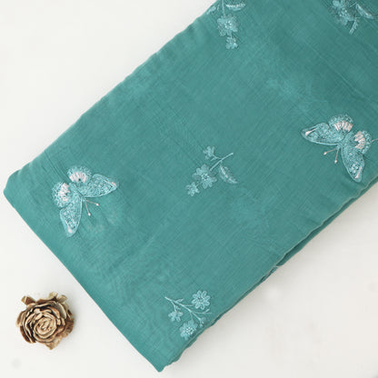 Chanderi Embroidery Fabric