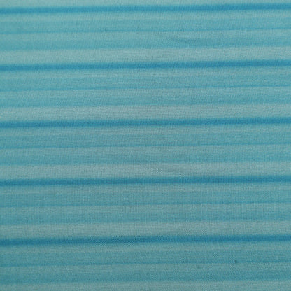 Sky Blue Color Organza Print Fabric