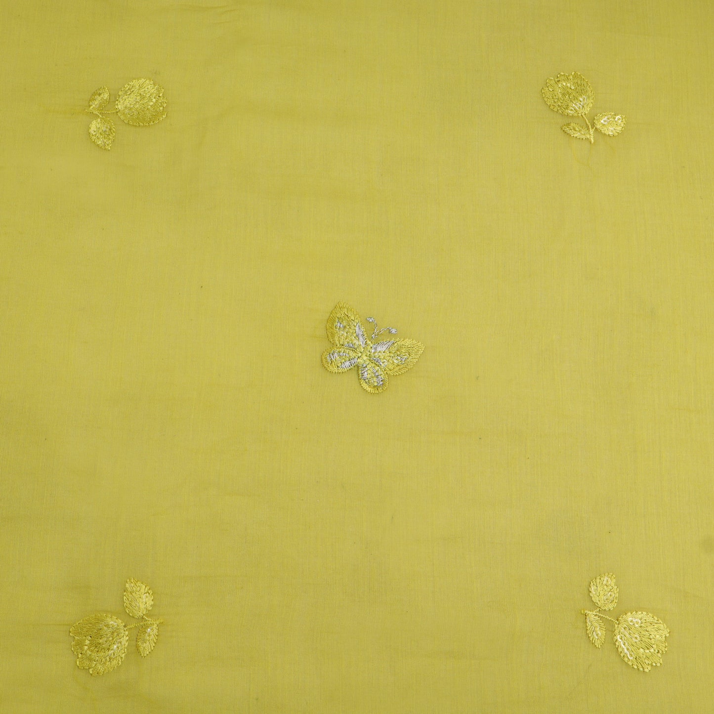 Chanderi Embroidery Fabric
