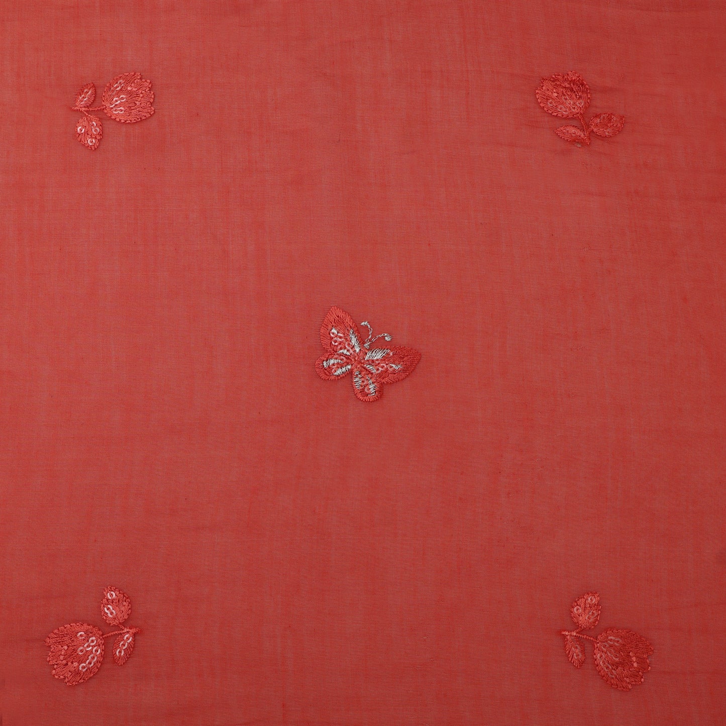 Chanderi Embroidery Fabric