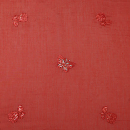 Chanderi Embroidery Fabric