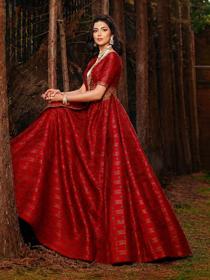 Kantan Bandhani Brocade Fabric
