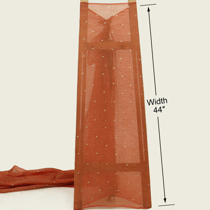 Crush Tissue Mukesh Brocade Fabric