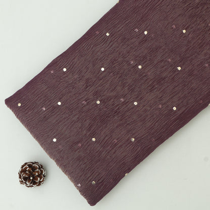 Crush Tissue Mukesh Brocade Fabric