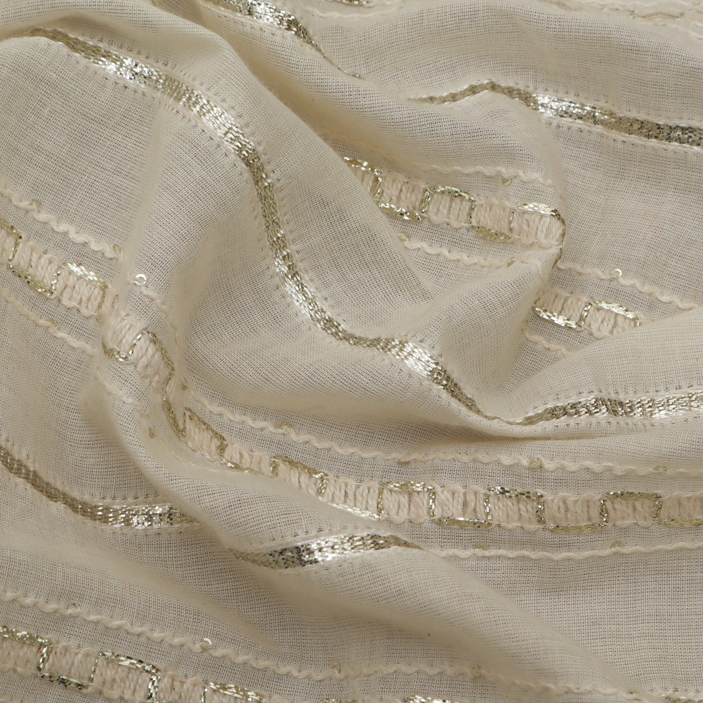 Kora Lurex Embroidery Fabric