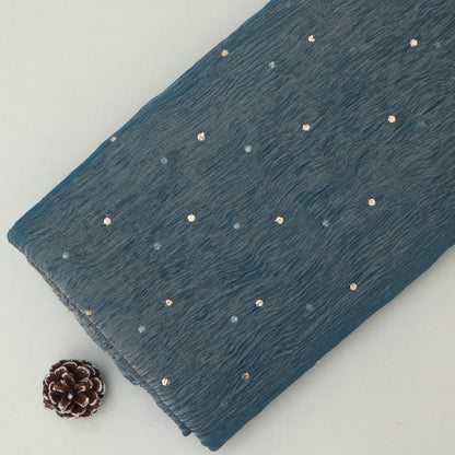 Crush Tissue Mukesh Brocade Fabric