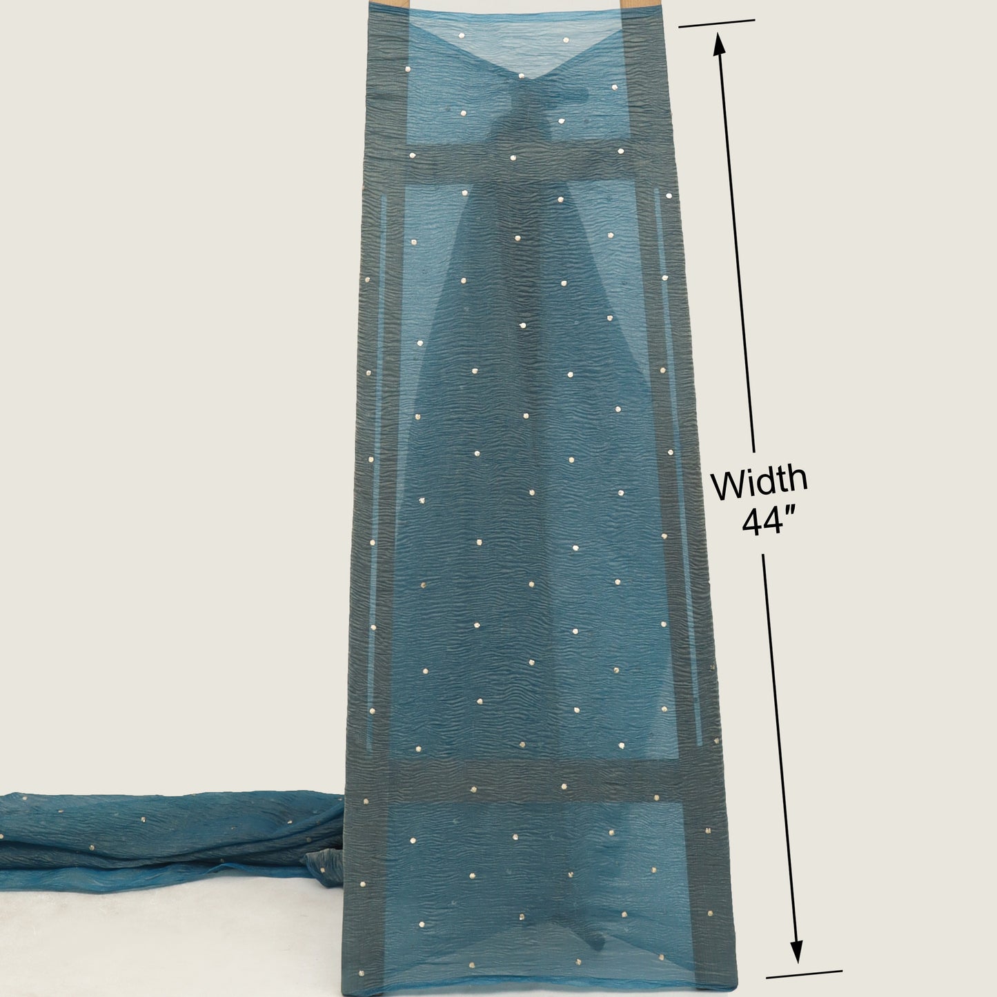 Crush Tissue Mukesh Brocade Fabric